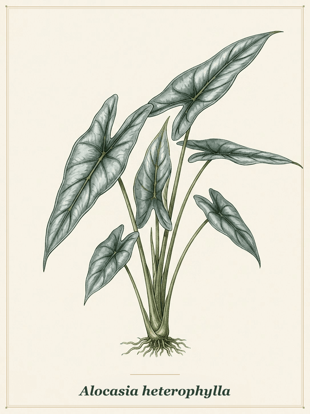 Metallic Jewel Alocasia