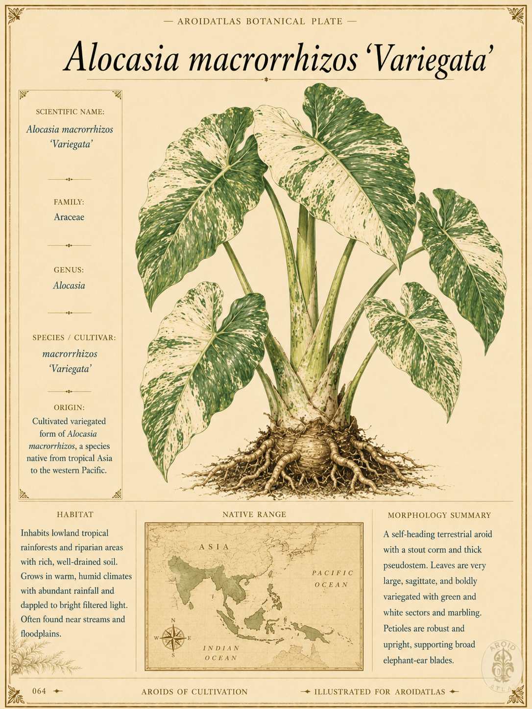 Variegated Giant Taro