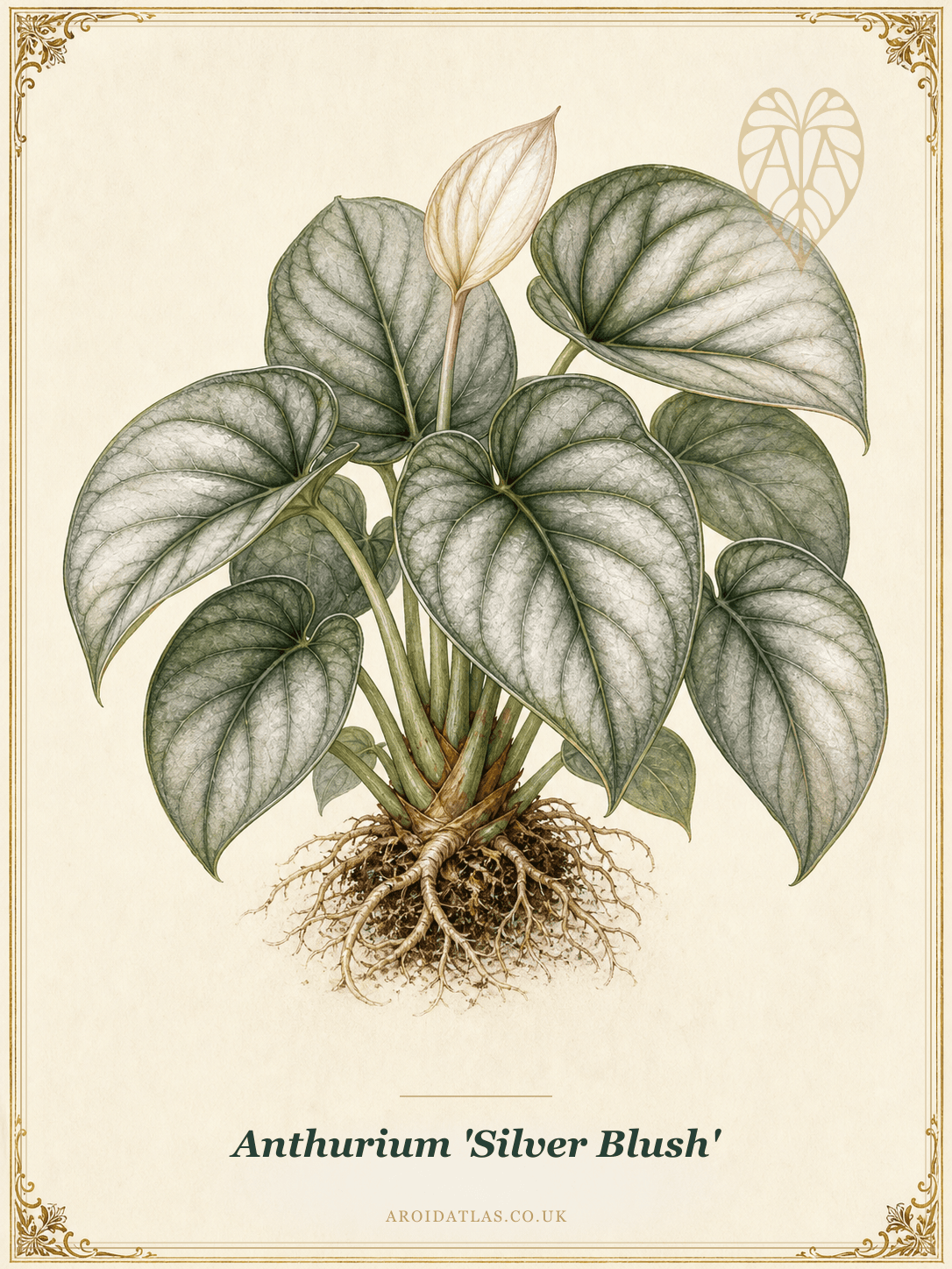 Silver Blush Anthurium
