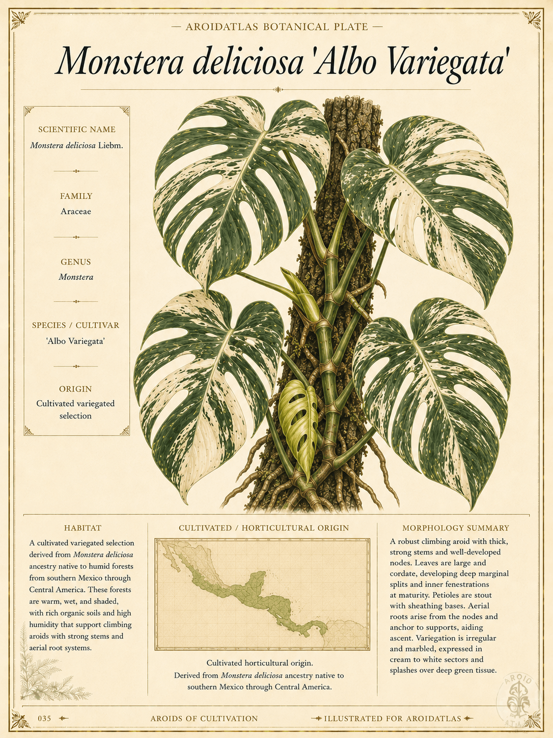Albo Variegated Monstera