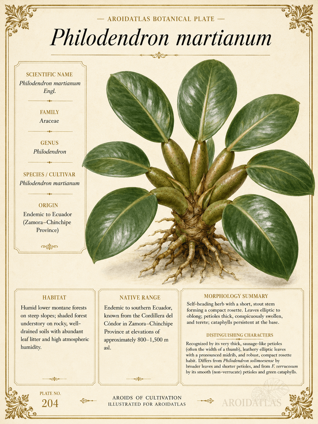 Flask Philodendron
