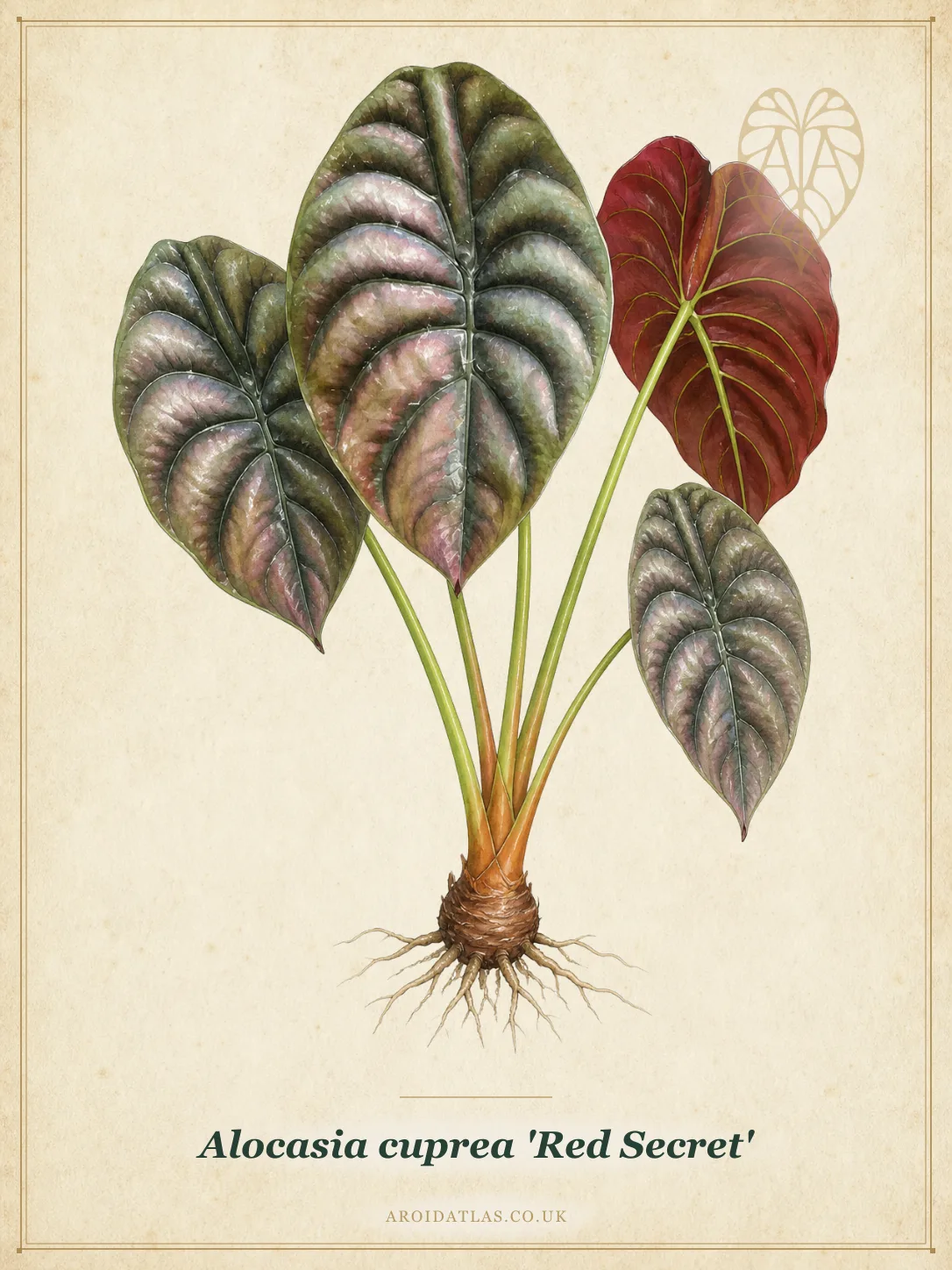 Red Secret Alocasia